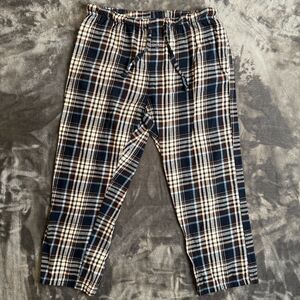 Woolrich Men's Large Plaid Sleepwear Pants Drawstring Multi Color Comfy Light